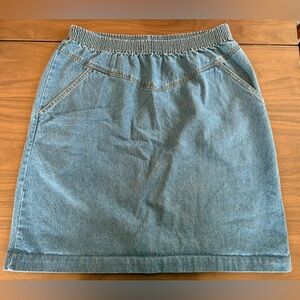 Lady Blair Vintage Denim Blue Women's Skirt 90’s